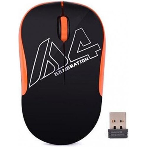 Миша бездротова A4Tech G3-300N Black+Orange