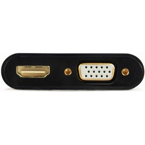Адаптер-перехідник Cablexpert, VGA - HDMI, 0.15м , Black (A-VGA-HDMI-02)