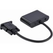 Адаптер-перехідник Cablexpert, VGA - HDMI, 0.15м , Black (A-VGA-HDMI-02)