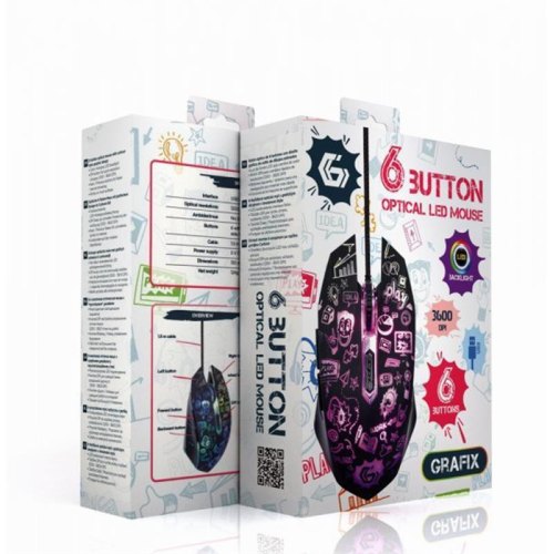 Миша дротова Gembird MUS-6B-GRAFIX-01