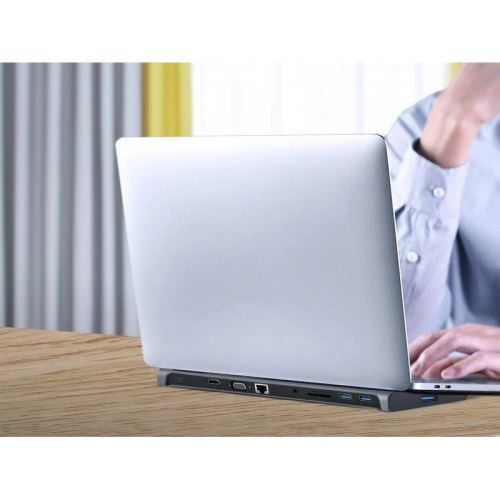 Док станція USB-C Cablexpert A-CM-COMBO10-01