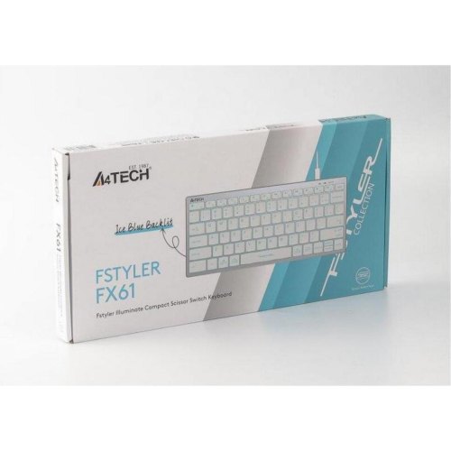 Клавіатура дротова A4Tech FX61 USB White