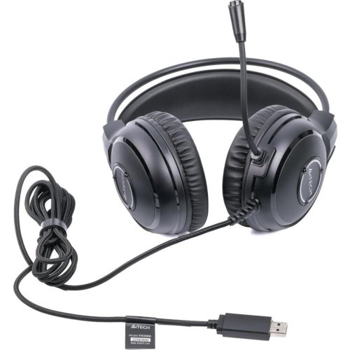 Гарнітура дротова A4Tech FH300U Black