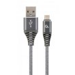 Кабель Cablexpert CC-USB2B-AMmBM-1M-WB2, 1 м, Gray