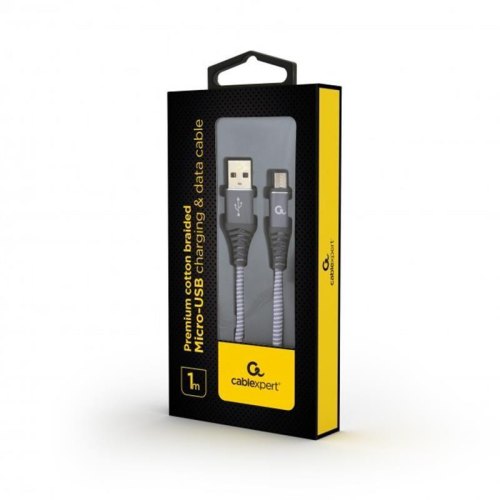 Кабель Cablexpert CC-USB2B-AMmBM-1M-WB2, 1 м, Gray