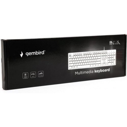 Клавіатура дротова Gembird KB-MCH-03-W-UA