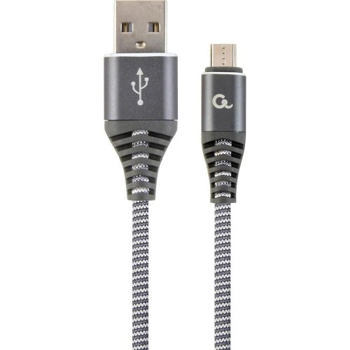 Кабель Cablexpert CC-USB2B-AMmBM-2M-WB2, 2 м, Silver