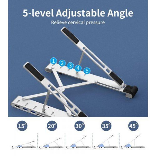 Док станція USB-C Choetech HUB-M43-SL