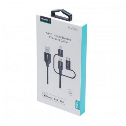 Кабель Choetech IP0030-BK, 1.2 м, Black