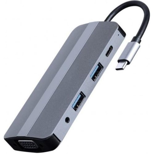 Док станція USB-C Cablexpert A-CM-COMBO8-02