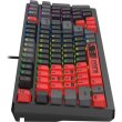 Механічна клавіатура A4Tech Bloody S98, червоні світчі, RGB підсвічування клавіш, USB, чорно-червоний