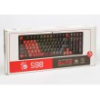 Механічна клавіатура A4Tech Bloody S98, червоні світчі, RGB підсвічування клавіш, USB, чорно-червоний