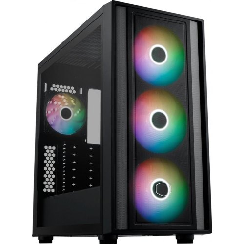 Корпус без БЖ, Cooler Master MasterBox 600 Tempered Glass (MB600-KGNN-S00) Black
