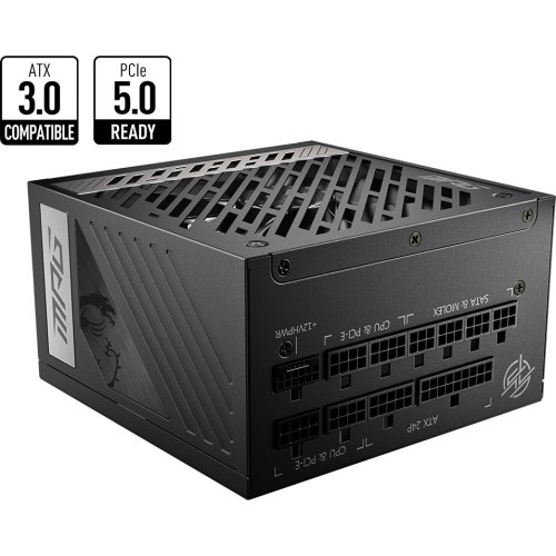 Блок живлення MSI MPG A850G PCIE5, 850W, ATX, Fully-Modular, 80 Plus Gold