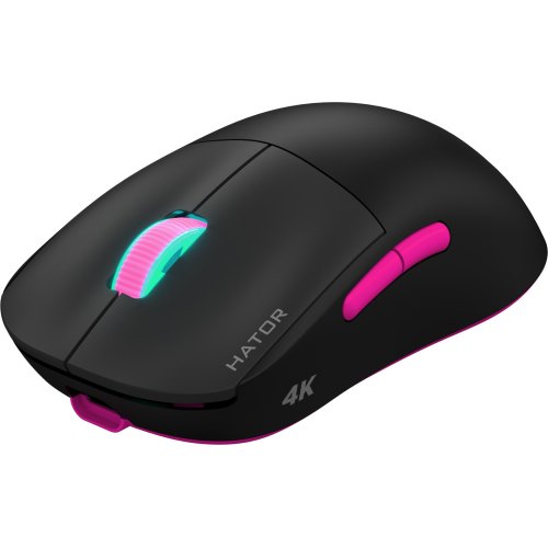 Ігрова миша, бездротова HATOR Quasar 2 Ultra 4K Wireless Black/Pink (HTM570BP)