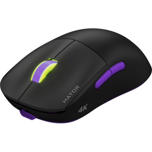 Ігрова миша, бездротова HATOR Quasar 2 Ultra 4K Wireless Black/Lilac (HTM570BL)