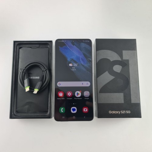 Смартфон Samsung Galaxy S21 (G991B) 128Gb Phantom Gray (SM-G991BZADSEK) USED **