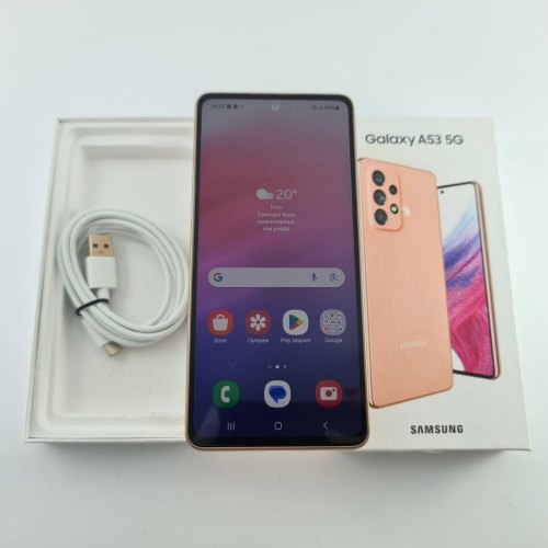 Смартфон Samsung Galaxy A53 (A536E) 128Gb Peach (SM-A536EZODSEK) USED **