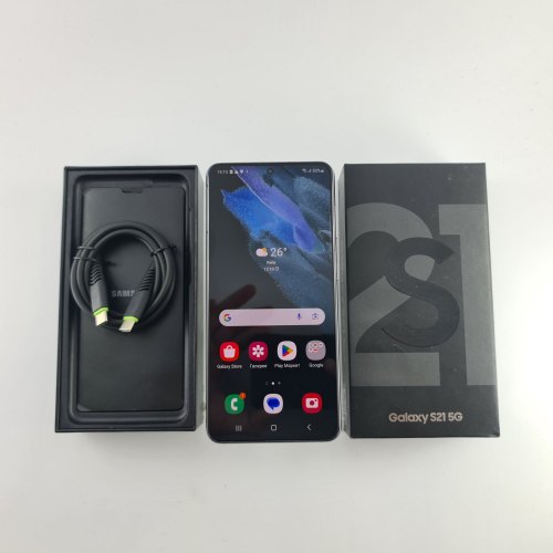Смартфон Samsung Galaxy S21 (G991B) 128Gb Phantom Gray (SM-G991BZADSEK) USED **
