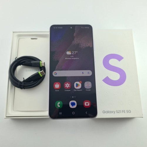Смартфон Samsung Galaxy S21 FE 5G (G990B) 128Gb Lavender (SM-G990BLVDSEK) USED **