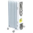 Обігрівач оливний Zanussi ZOH/ES-07WN, 20м2, 1500Вт, мех. упр-ння, 7 секцій, білий