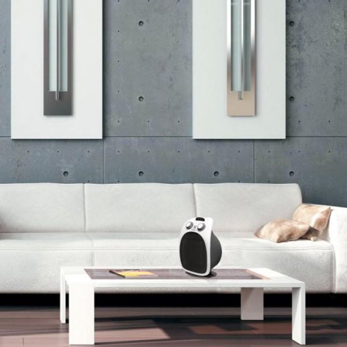 Тепловентилятор Electrolux, 20м2, 1500Вт, мех. упр-ння, керамічний нагрів. елемент,IP20, білий/чорний