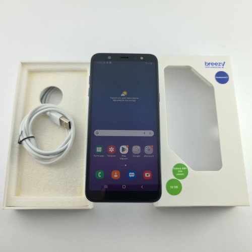 Смартфон Samsung Galaxy A6+ 2018 (A605F) 32Gb Blue (SM-A605FZBNSEK) USED **