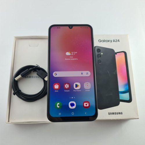 Смартфон Samsung Galaxy A24 (A245F) 128Gb Black (SM-A245FZKVSEK) USED **