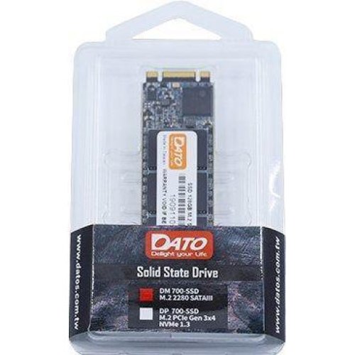 Накопитель SSD  512GB Dato DM700 M.2 SATAIII 3D TLC (DM700SSD-512GB)