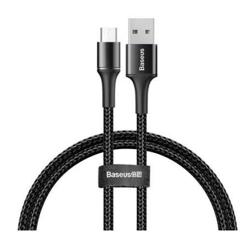 Кабель Micro USB Baseus halo data cable USB For Micro 3A 1m Black (CAMGH-B01)