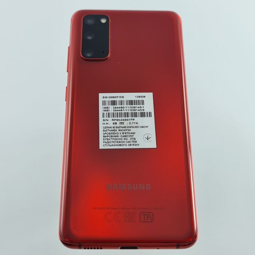 Смартфон Samsung Galaxy S20 (G980F) 128Gb Red (SM-G980FZRDSEK) USED **