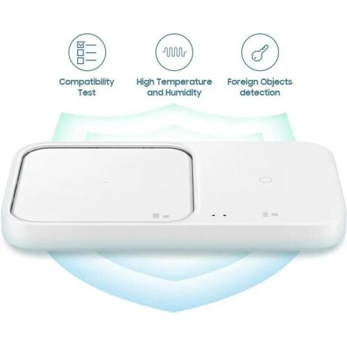 Бездротовий зарядний пристрій Samsung 15W Wireless Charger Duo EP-P5400BWEGEU White