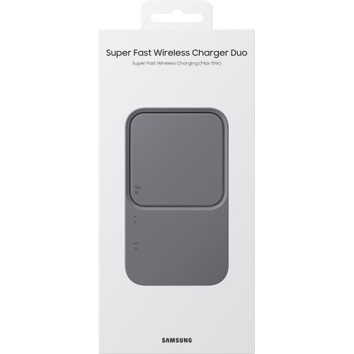 Бездротовий зарядний пристрій Samsung 15W Wireless Charger Duo EP-P5400BBEGEU Dark Gray