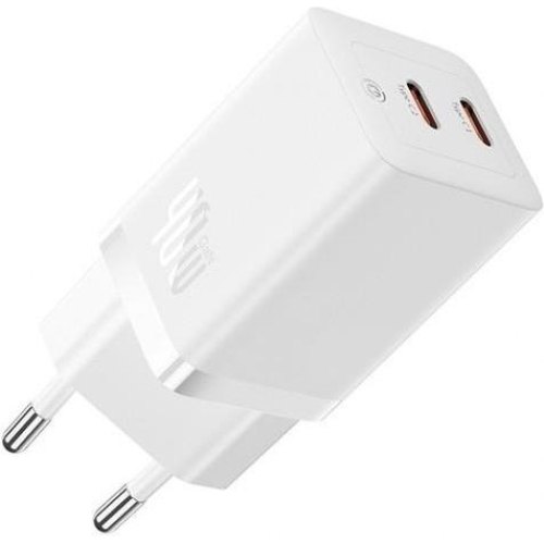 МЗП Baseus GaN5 Pro 40W Type-C+Type-C, White