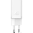 МЗП Baseus GaN5 Pro 40W Type-C+Type-C, White