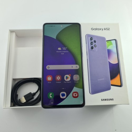 Смартфон Samsung Galaxy A52 (A525F) 128Gb Light Violet (SM-A525FLVDSEK) USED **