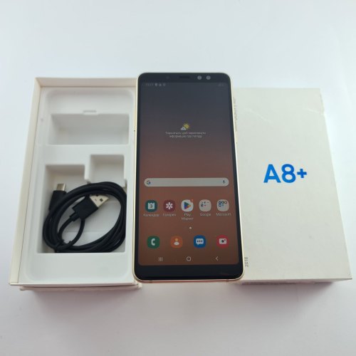 Смартфон Samsung Galaxy A8+ 2018 32 GB Gold USED **