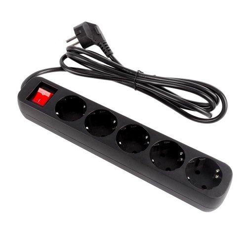 Мережевий фільтр-подовжувач ColorWay CW-PSEA52BK