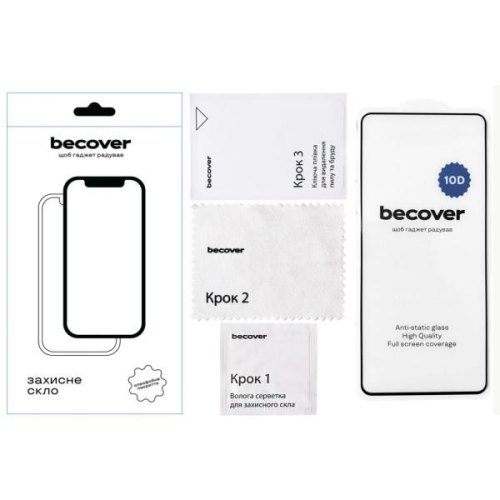 Захисне скло BeCover для Tecno POVA 6 Neo (LI6) 10D Black (711827)