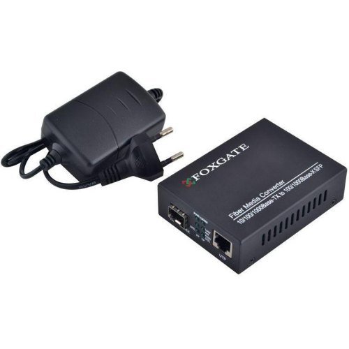 Медиаконвертер FoxGate 10/100/1000Base-T RJ45 to 1000Base-SX/LX SFP slot (EC-SFP1000-FE/GE-LFP)