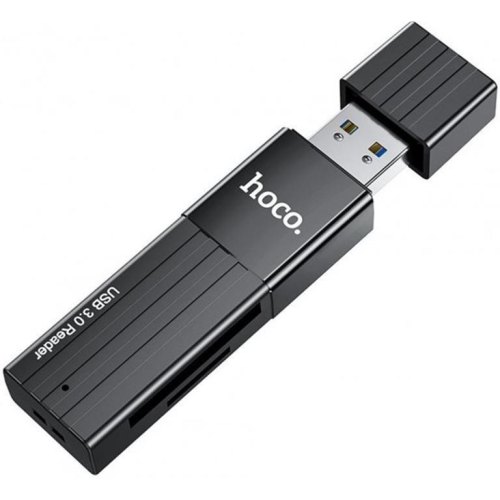 Картрідер Hoco HB20 Mindful 2-in-1 USB3.0 Black (735218)