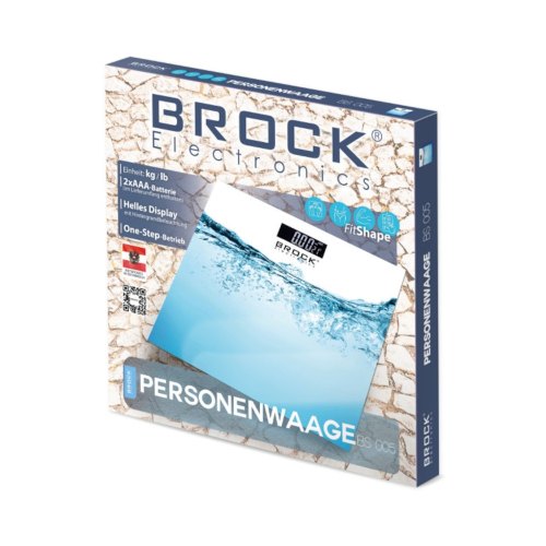 Ваги підлогові BROCK BS 005 електронні/ 180кг/ 2хААА/ автовимкнення