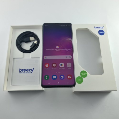Смартфон Samsung Galaxy S10+ (G975F) 1Tb Ceramic Black (SM-G975FCKHSEK) USED **