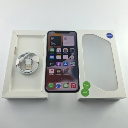 Смартфон iPhone X 64GB Silver, model A1901 USED **