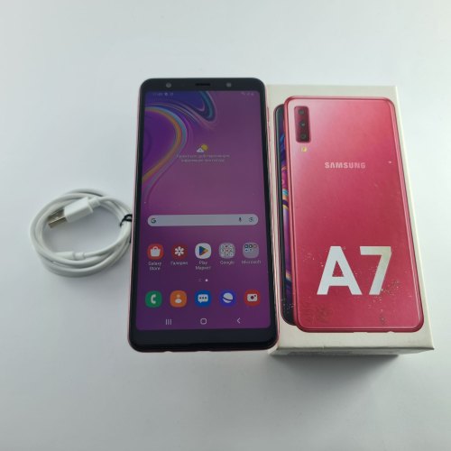 Смартфон Samsung Galaxy A7 2018 64 GB Pink USED **