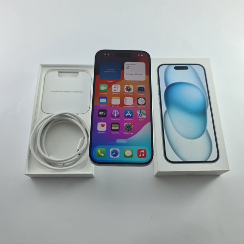 Смартфон iPhone 15 256GB Blue,Model A3090 USED **