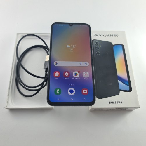 Смартфон Samsung Galaxy A34 (A346E) 128Gb Graphite (SM-A346EZKASEK) USED **