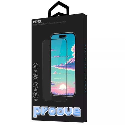Захисне скло Proove Pixel iPhone 13/13 Pro/14/16e, Black