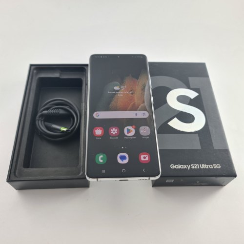 Смартфон Samsung Galaxy S21 Ultra (G998B) 256Gb Phantom Silver (SM-G998BZSGSEK) USED **
