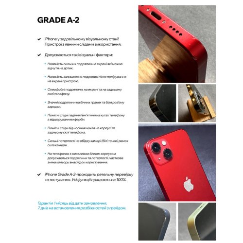 Смартфон Apple iPhone 12 128GB Red USED Grade A-2